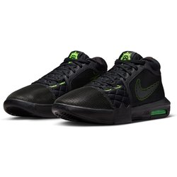 NIKE Lebron Witness VIII Basketballschuhe Herren 002 - black/white/volt 47