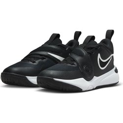 NIKE Team Hustle D 11 Basketballschuhe Kinder 002 - black/white 32