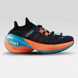 UYN Neuron Trailrunning-Schuhe mit orangefarbener Sohle Herren B000 - black 43.5