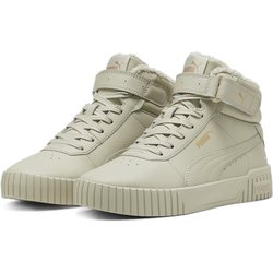 PUMA Carina 2.0 Winterized Mid-Top Sneaker gefüttert Damen 07 - desert dust/puma gold 40.5