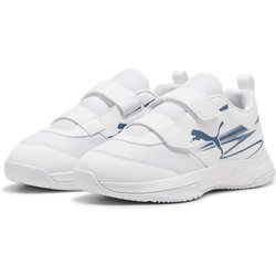 PUMA Varion II Hallenschuhe mit Klettverschluss Kinder 02 - PUMA white/blue horizon 33
