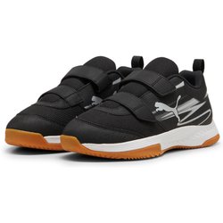 PUMA Varion II Hallenschuhe mit Klettverschluss Kinder 01 - PUMA black/cool light gray/gum 35