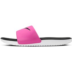 NIKE Kawa Slides Badelatschen Jungen 600 - laser fuchsia/black-white 33.5