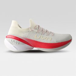 UYN Locky Laufschuhe mit roter Sohle Herren W148 - off white 47.5