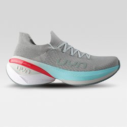 UYN Locky Laufschuhe mit türkiser Sohle Herren S010 - silver 47.5