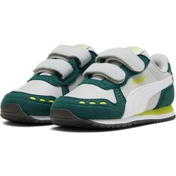 PUMA Cabana Racer Sl 20 Baby-Sneaker mit Klettverschluss 19 - cool light gray/puma white/dark myrtle/lime smash 26