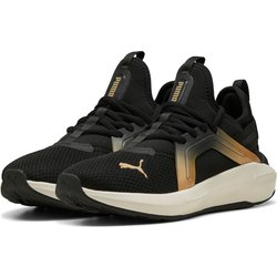 PUMA Softride Enzo 5 Metallic Laufschuhe Damen 01 - PUMA black/warm white/PUMA gold 42.5