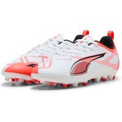 PUMA Ultra 5 Play MG Fußballschuhe Kinder 01 - PUMA white/PUMA black/glowing red 37.5