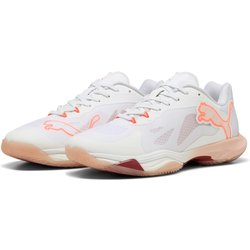 PUMA Vantage Nitro Handballschuhe Damen 01 - PUMA white/glowing red/rose quartz/dark crimson 41