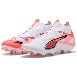 PUMA Ultra 5 Match+ FG/AG Fußballschuhe Damen 01 - PUMA white/PUMA black/glowing red 38.5