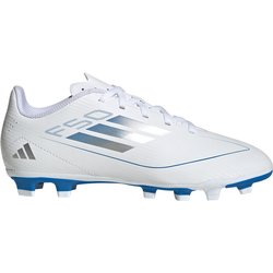 adidas F50 Club FG/MG Fußballschuhe Kinder IE1310 - cloud white/silver met./cloud white 38 2/3