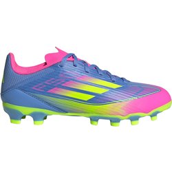 adidas F50 League MG Fußballschuhe Kinder IE3751 - blue fusion/lucid lemon/lucid pink 38