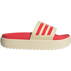 adidas Platform adilette Badelatschen Damen JP5676 - warm vanilla/semi lucid red/semi lucid red 37
