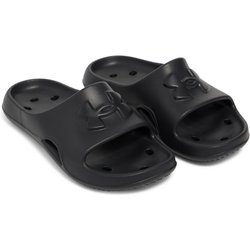 UNDER ARMOUR Locker V Slides Badelatschen Jungen 001 - black/black/white 37.5