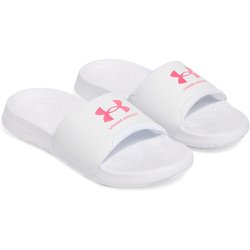 UNDER ARMOUR Ignite Select Badelatschen Damen 101 - white/white/super pink 43