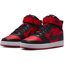 NIKE Court Borough Mid 2 Sneaker Kinder 602 - university red/black-white 39