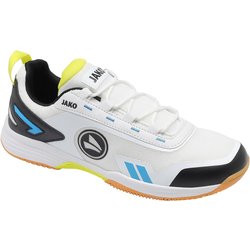 JAKO Flow II ID Hallenschuhe 009 - weiß/skyblue/neon gelb 42