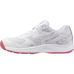 Mizuno Stealth Star 3 Handballschuhe Kinder 35 - white/violet indigo/camellia rose 39