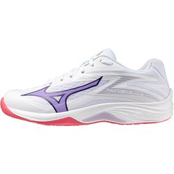 Mizuno Thunder Blade Z Volleyballschuhe Damen 20 - white/violet indigo/camellia rose 39