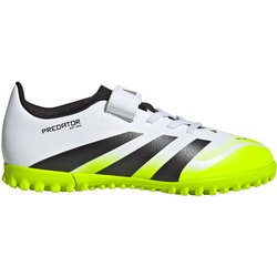 adidas Predator Club Hook-and-Loop TF Multinocken-Fußballschuhe Kinder JH8865 - cloud white/core black/lucid lemon 35.5