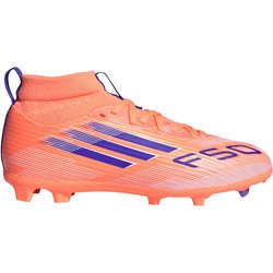 adidas F50 League Mid-Top FG/MG Fußballschuhe Kinder JI3548 - beam orange/lucid blue/cloud white 30