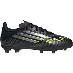 adidas F50 League FG/MG Fußballschuhe Kinder JH7744 - core black/iron met./lucid lemon 30.5