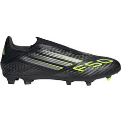 adidas F50 League Laceless FG/MG Fußballschuhe JH7737 - core black/iron met./lucid lemon 44