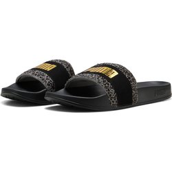 PUMA Leadcat 2.0 Animal Flair Pantoletten Damen 02 - PUMA black/PUMA gold 38