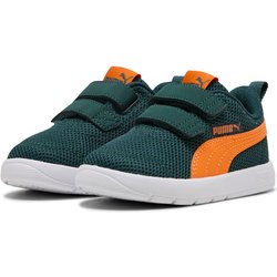 PUMA Courtflex V3 Mesh Baby-Sneaker 09 - green terrain/orange glo 25