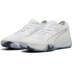 PUMA Eliminate Nitro Squad 4 Handballschuhe 02 - PUMA white/PUMA silver 49.5