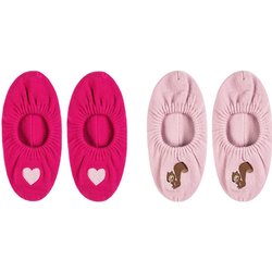 2er Pack s.Oliver Hygge Motif Slipper Hausschuhe Kinder 4150 - lavender 33-36