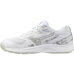 Mizuno Stealth Star 3 Handballschuhe 21 - white/black/frozen emerald 36