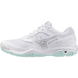 Mizuno Wave Phantom 3 Handballschuhe Damen 40 - white/blue tint 38.5