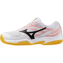 Mizuno Break Shot 5 CC Tennisschuhe 60 - white/calypso coral/citrus 40.5