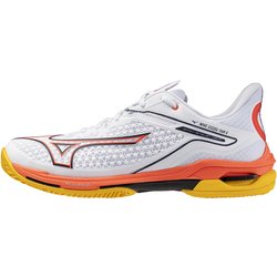 Mizuno Wave Exceed Tour 6 CC Tennisschuhe 60 - white/fiery coral 2/citrus 42.5