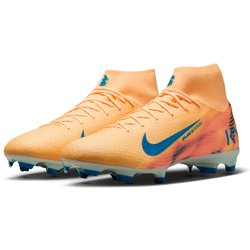 NIKE Mercurial Superfly 10 Academy Kylian Mbappé FG/MG Fußballschuhe Herren 801 - melon tint/neo turq-igloo 37.5