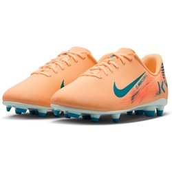 NIKE Jr. Mercurial Vapor 16 Club Kylian Mbappé FG/MG Fußballschuhe Kinder 801 - melon tint/neo turq-igloo 35.5