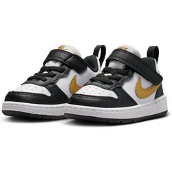 NIKE Court Borough Low Recraft Baby-Sneaker 008 - black/metallic gold-black-white 23.5