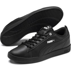 PUMA Smash V2 Leder Sneaker Damen PUMA black/PUMA black 36