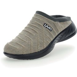 UYN 3D Ribs Sabot Wool Freizeitschuhe mit schwarzer Sohle Damen beige 36