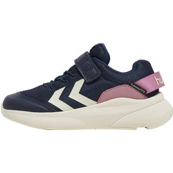 hummel Reach 250 hummelTEX Recycled Sneaker wasserabweisend Kinder black iris/pink 28