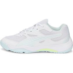 PUMA SolarFLASH II Hallenschuhe Kinder PUMA white/nitro blue/fizzy light 28