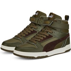 PUMA RBD Game Winterized Mid-Top Sneaker gefüttert deep olive/dark chocolate/puma team gold 44.5