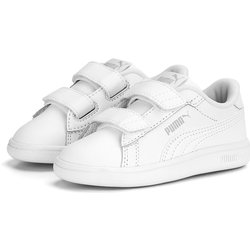 PUMA Smash 3.0 Leder-Sneaker mit Klettverschluss Baby 02 - PUMA white/cool light gray 27