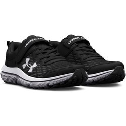 UNDER ARMOUR Assert 10 AC Laufschuhe Jungen 001 - black/white/white 33.5
