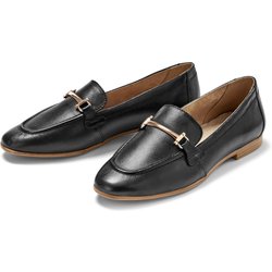 Tchibo - Leder-Loafer - Damen - Gr. 40 - schwarz