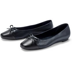 Tchibo - Leder-Ballerinas - Damen - Gr. 39 - dunkelblau