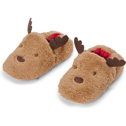 Tchibo - Kinder-Hausschuh »Elch« - Herren - Gr. 22-23 - beige