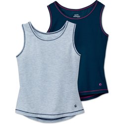 Tchibo - 2 Kinder-Funktionstops mit recyceltem Material - Mädchen - Gr 122128 - dunkelblau