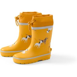 Tchibo - Gummistiefel - Herren - Gr. 34-35 - gelb/print